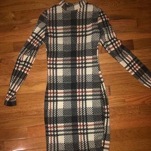 Fashion nova plaid sweater dress